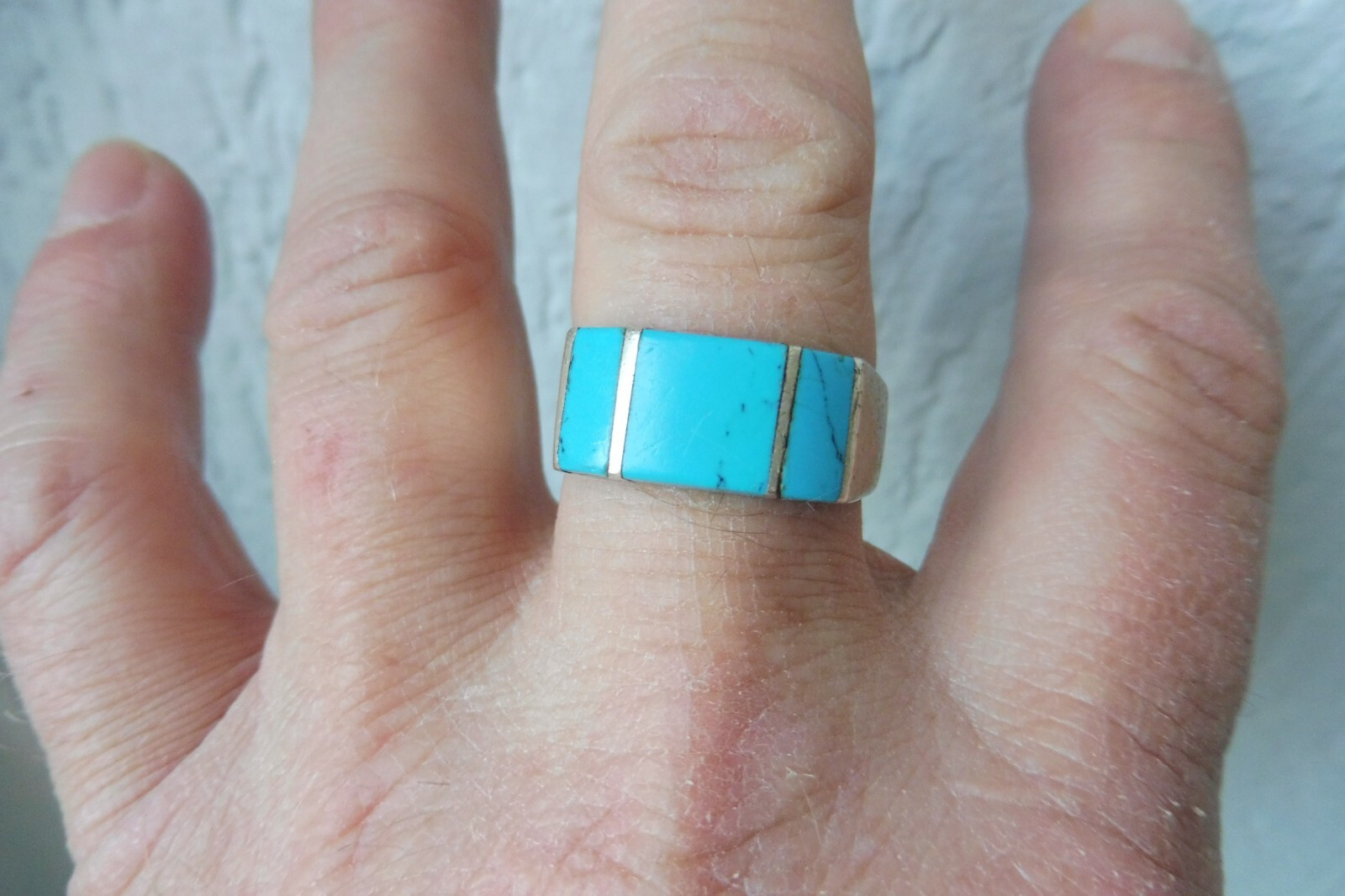 Beautiful, old, large, solid ring, 925 silver wit… - image 4