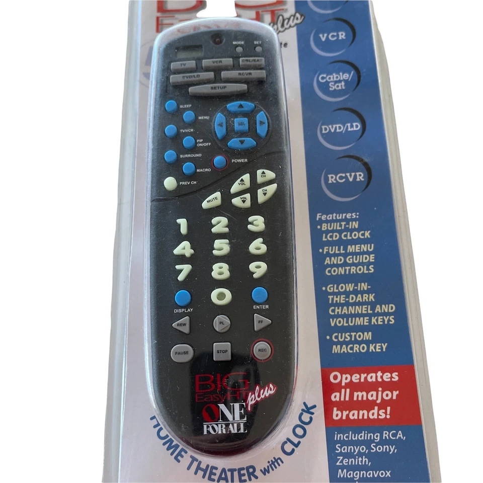 Big Easy HT Plus Five Device Universal Remote New In Sealed Original Package - Image 2 of 4