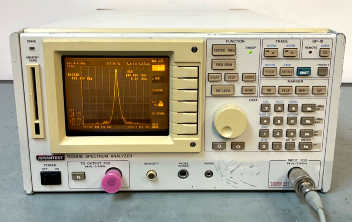 Advantest R3361B Spectrum Analyzer 9Khz-3.6Ghz - TESTED | eBay