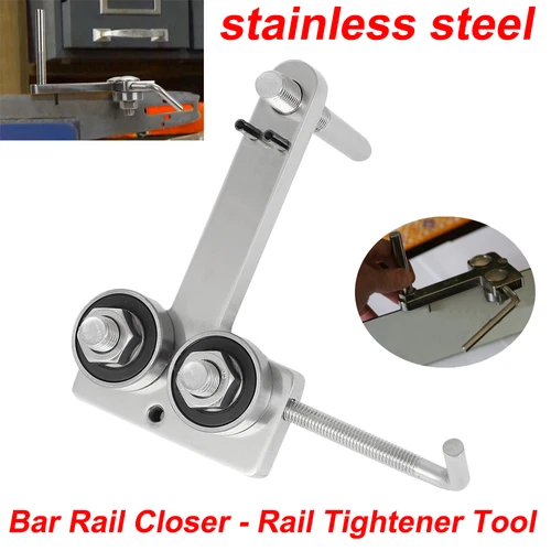 Stainless Steel Chainsaw Guide Bar Rail Closer Tightening Repair Tool Adjustable