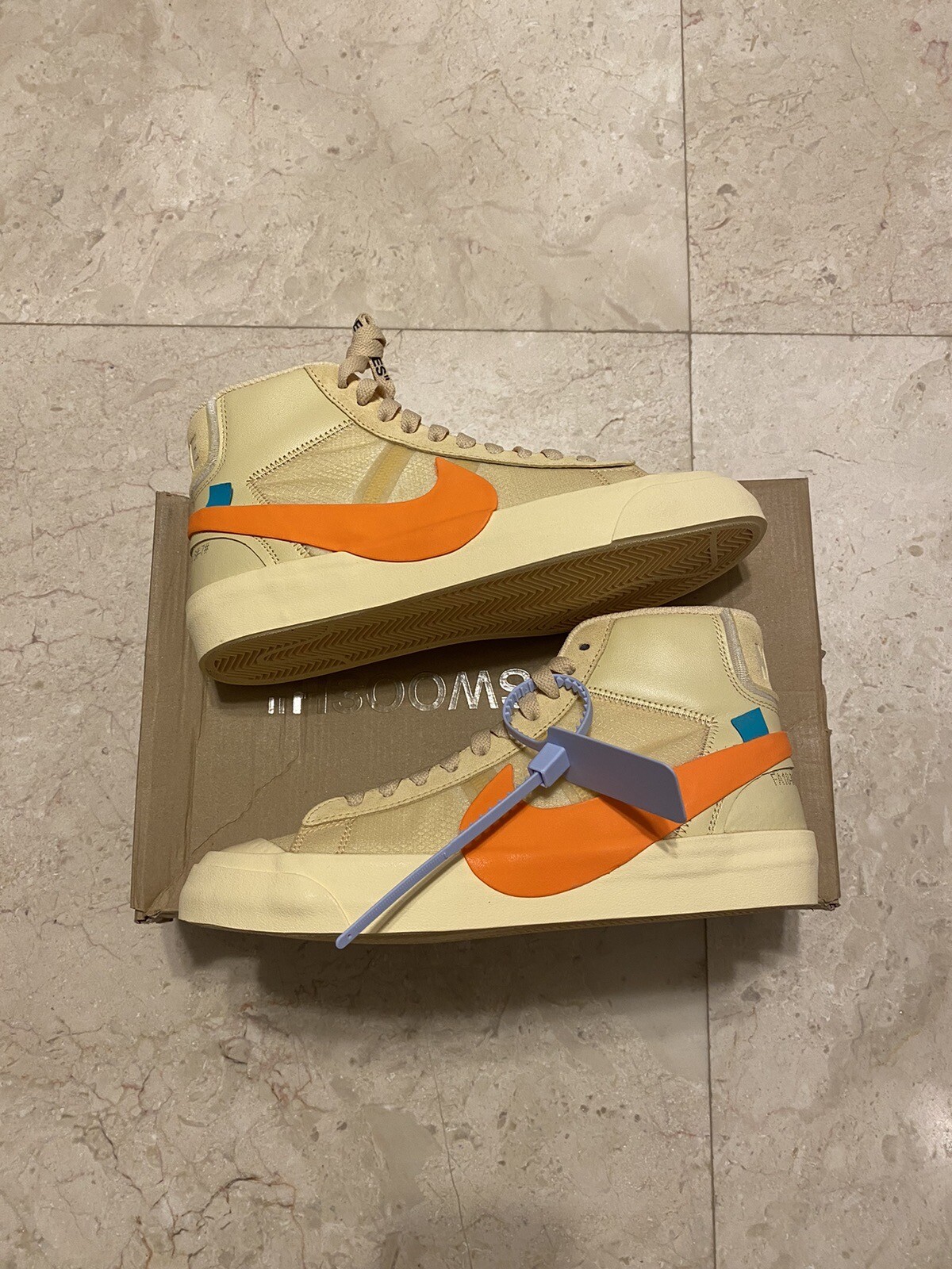 OFF WHITE X NIKE Taglia 6 5 e taglia 7 5 Nike Blazer Mid x BIANCO SPORCO All Hallows Eve 2018