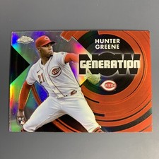 2022 Topps Chrome Update Hunter Greene Rookie RC #GNC-21 Generation Now Reds