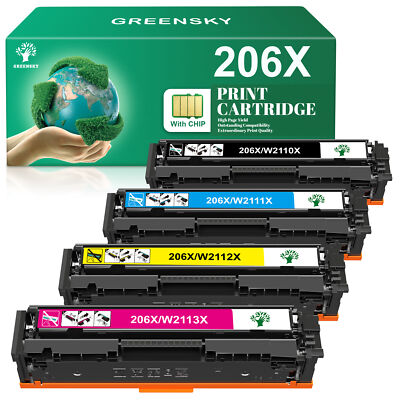 W2110X 206X 206A Toner Set For HP Color Laserjet Pro MFP M283fdw M282nw Lot