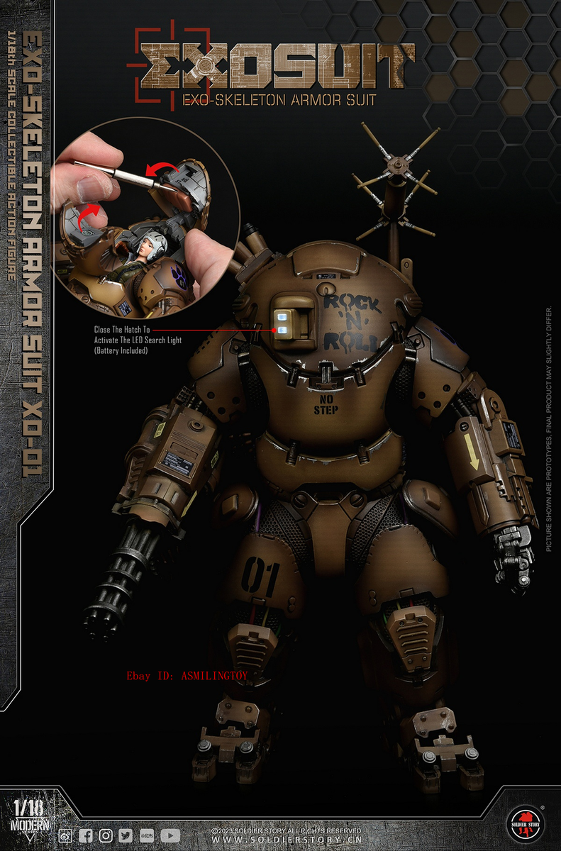 SoldierStory SSE001 EXO Exoskeleton Armor Suit 1/18 Action Figure