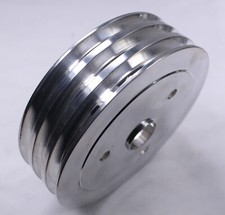 Aluminum Triple 3 Groove Sbc Small Block Chevy 350 Crankshaft Crank Pulley Swp Aluminum Triple 3 Groove Sbc Small Block Chevy 350 Crankshaft Crank Pulley Swp