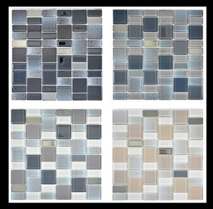 Glasmosaik Fliesen Mosaic Bad Mosaikfliesen Schwarz Grau Weiss Beige 6mm Ebay