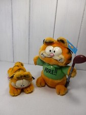 Vintage Garfield Plush Stuffed Animals By Dakin Golf With Tag Cat Cartoon