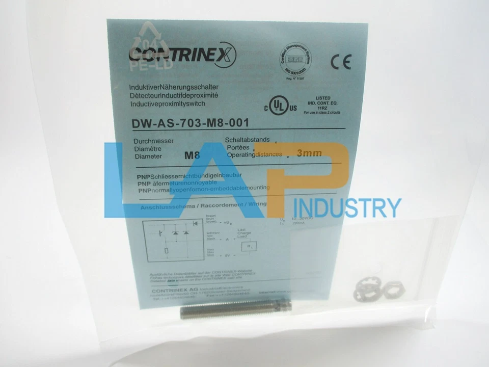1PCS NEW DW-AS-703-M8-001 For Contrinex Proximity Switch DW-AS-703-M8-001 ### - Image 2 of 4