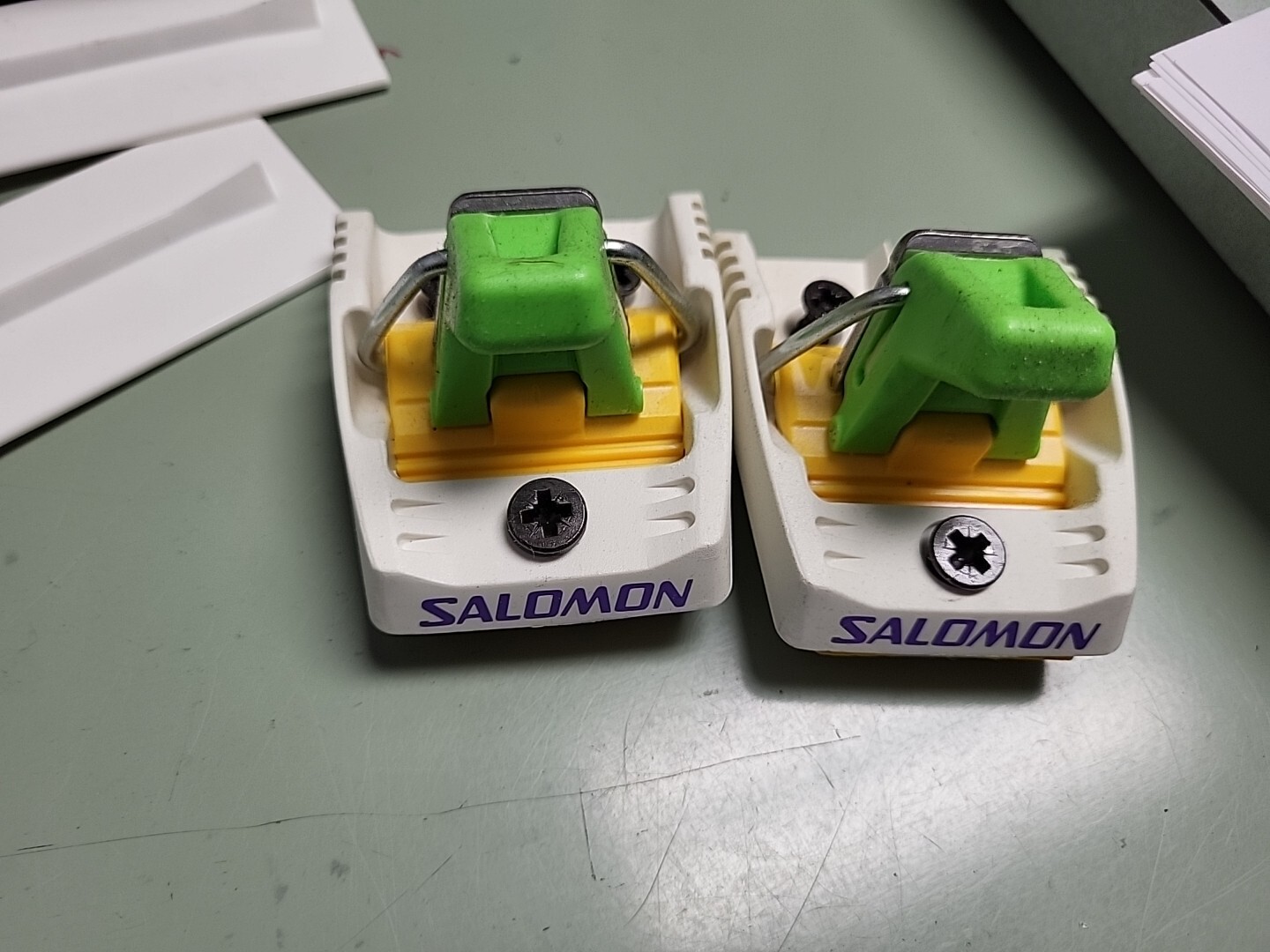 Attacchi sci di fondo vintage classici Salomon SR Junior Flex 60 come da foto E