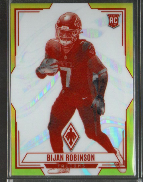 2023 Panini Phoenix Contours Yellow #18 Bijan Robinson /75