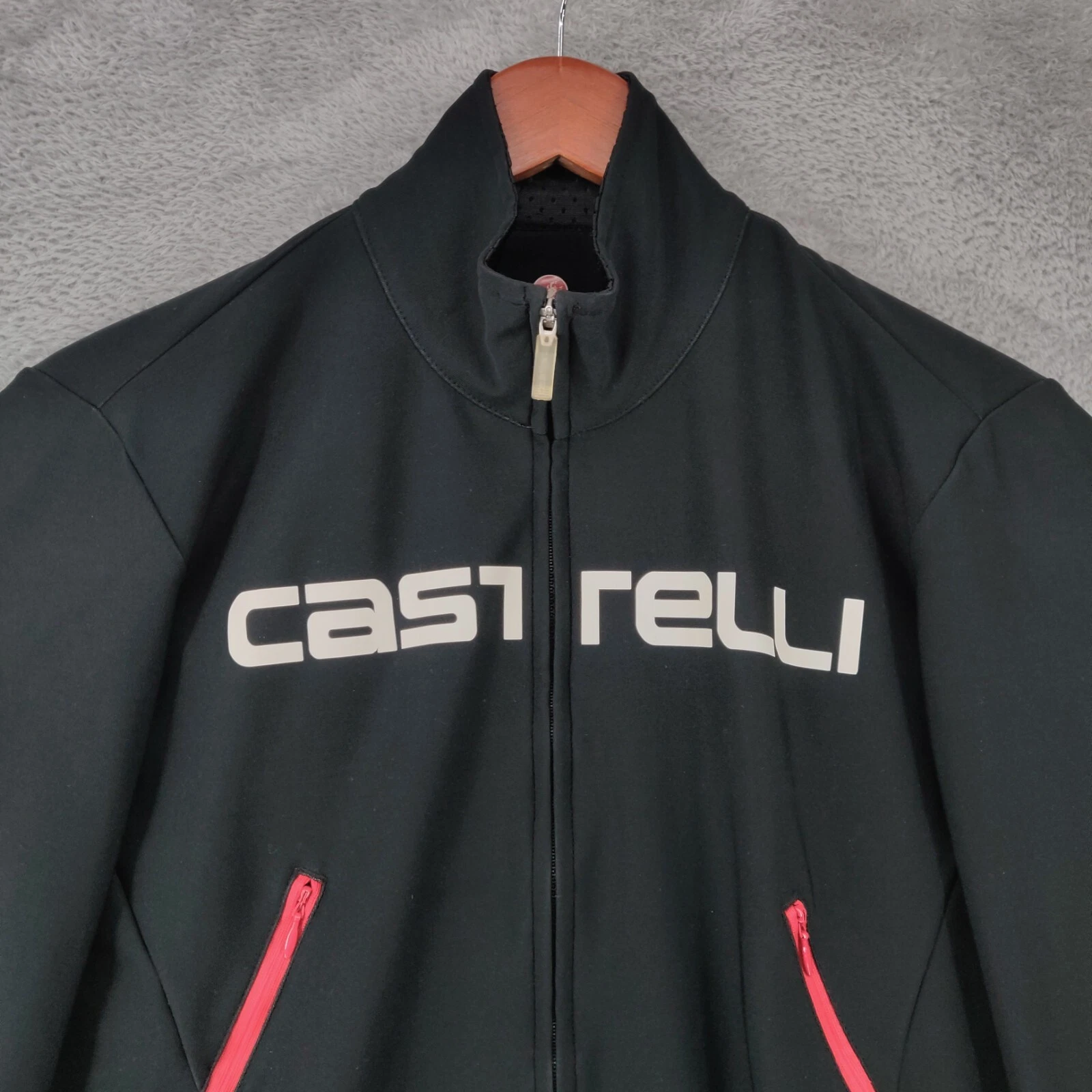 castelli rosso corsa windstopper cycling long sleeve jacket
