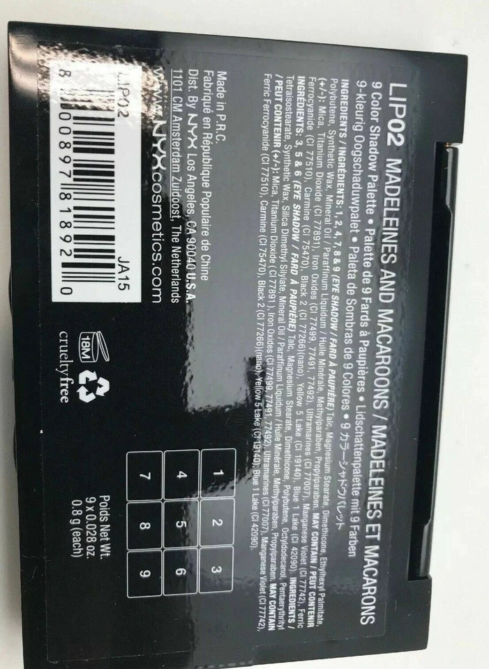 NYX LOVE IN PARIS EYESHADOW PALETTE #LIP 02 ~ 9X0.028oz ~~HOLIDAY SALE ! - Image 4 of 4