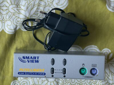 Smart View Intelligent KVM Switch IC-712-I 2 Port KWM Switch für PC PS/2