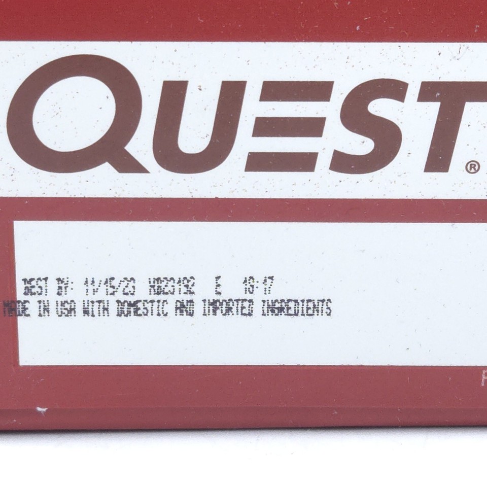 READ! EXP! Quest Protein Bar Chocolate Brownie GlutenFree (12 Bars