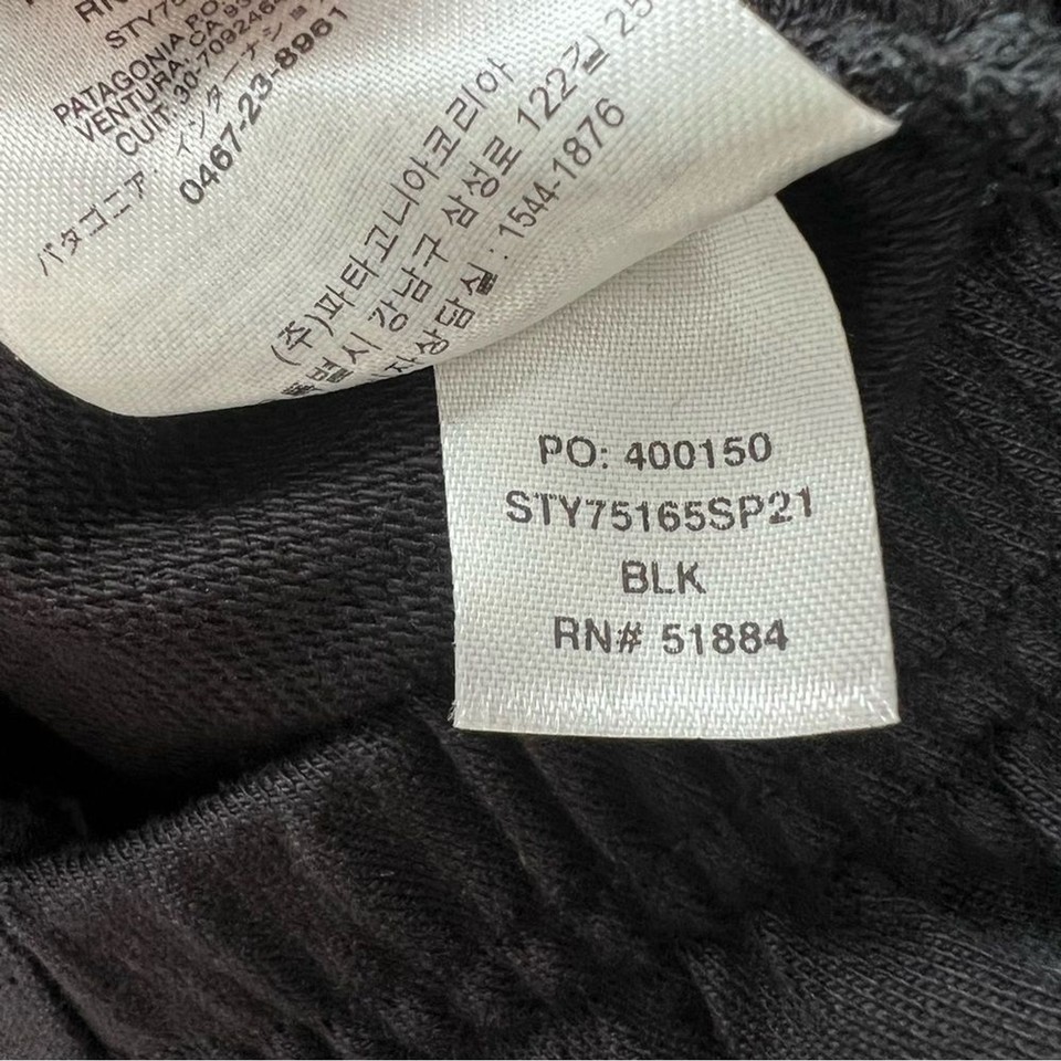 Patagonia Organic Cotton Roaming Dress women's Size Medium Black