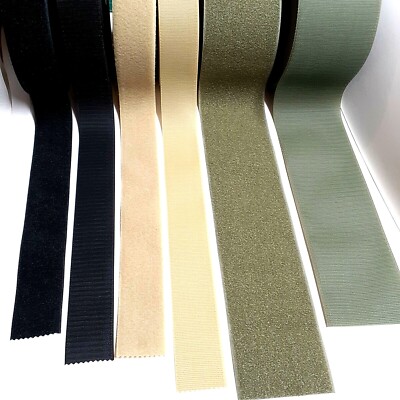 VELCRO  BRAND Hook & Loop Fastener Set - Sold by the YARD - ADHESIVE OR SEW-ON 