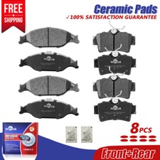 Front Rear Ceramic Pads For 1999 2000 2001 2002 2003 2004 Ford Mustang Base Gt