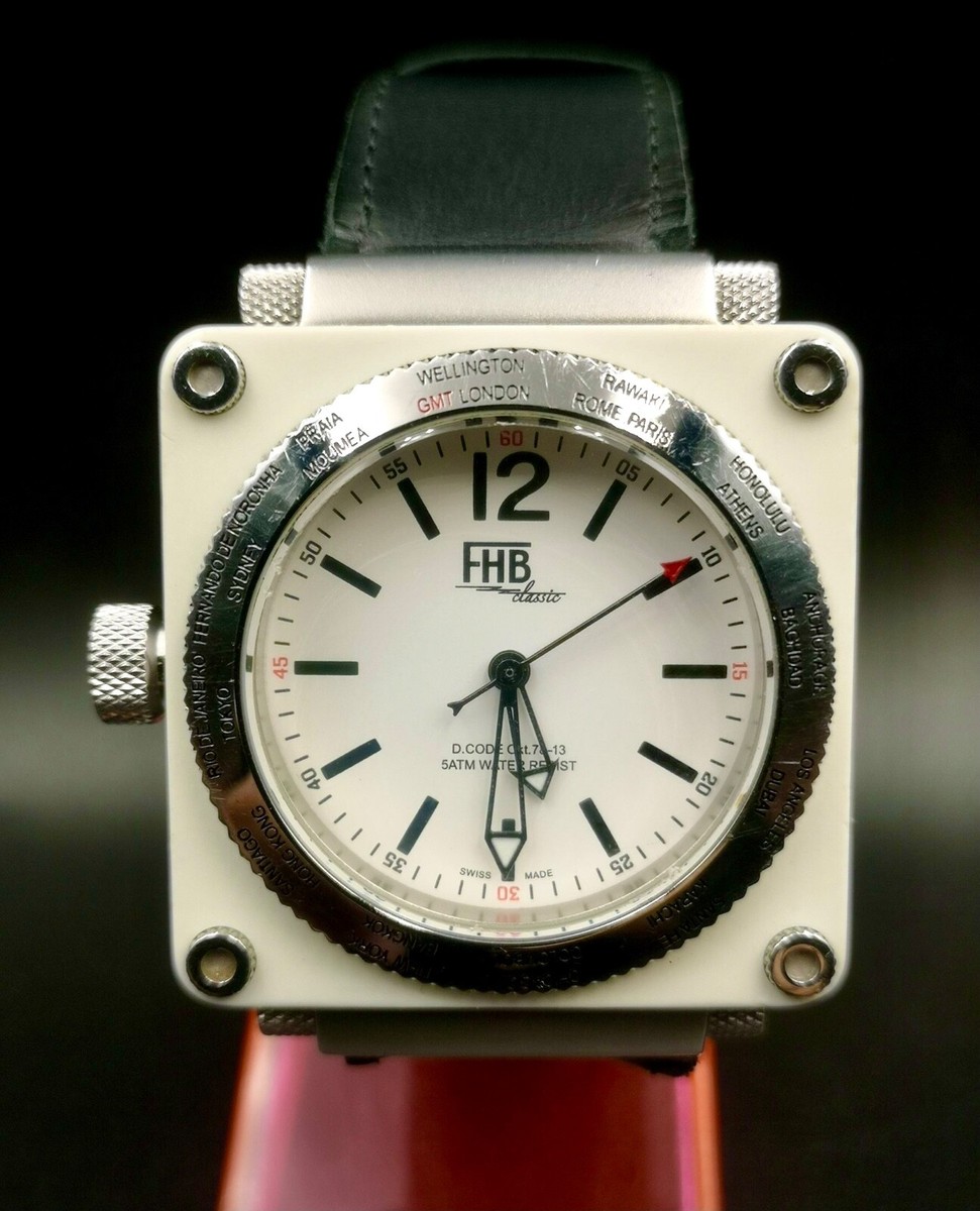 Vintage FHB (Felix Huber Basel) Classic Men's quartz watch. Swiss