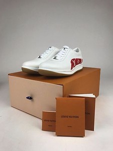 Authentic Louis Vuitton X Supreme Sport Sneakers Shoe White Red LV - US 8 | eBay