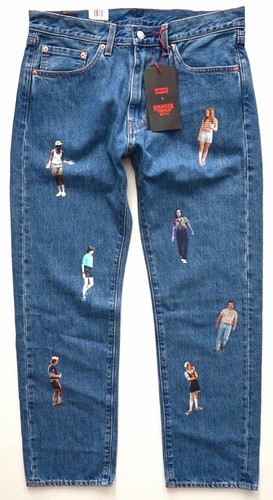 Levi's Levis x Stranger Things Nwt 505 Regular Fit Mikey Stone Jeans  005051837 | eBay