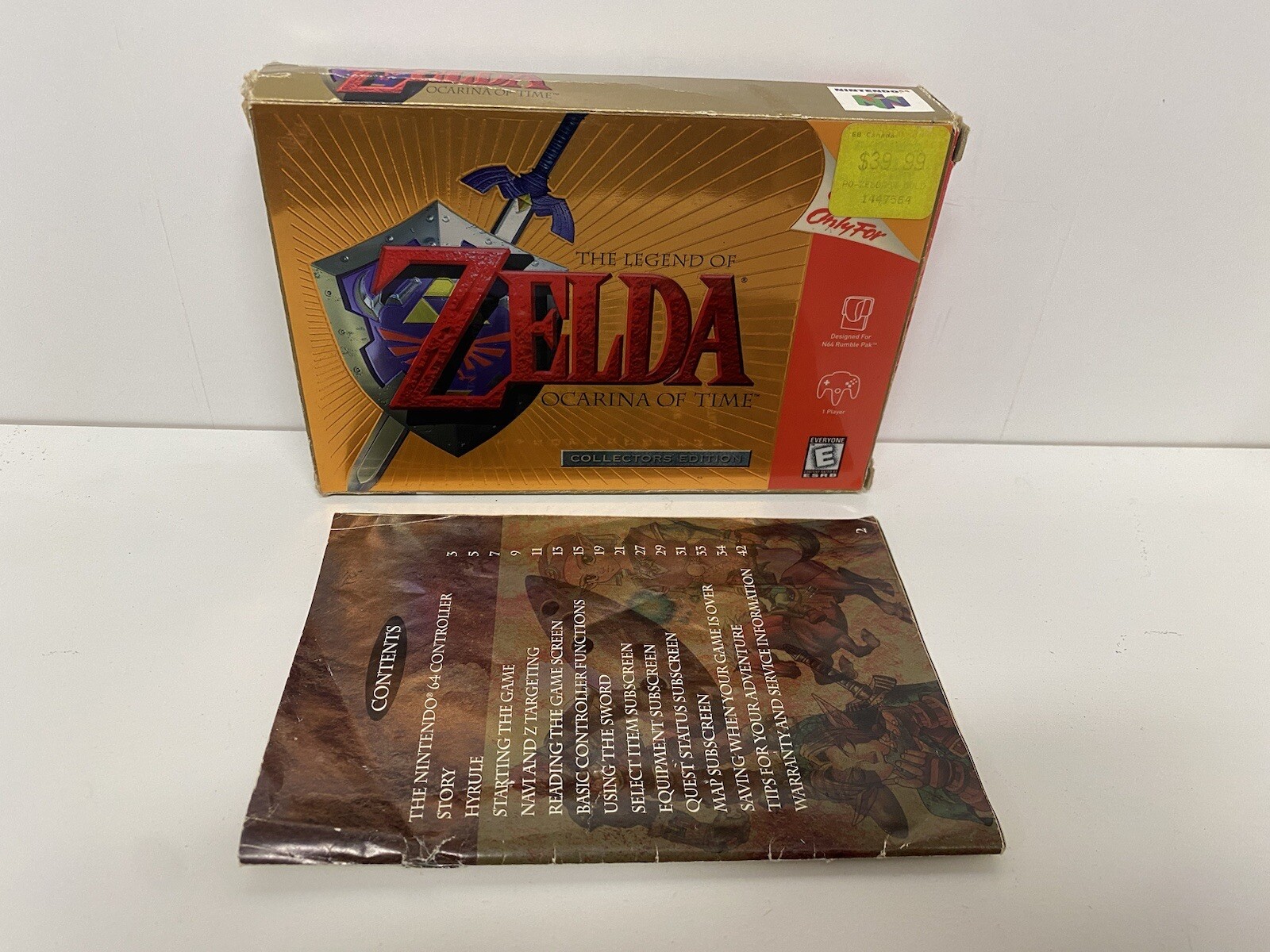 Legend of Zelda Ocarina of Time Collector's Edition (Nintendo 64