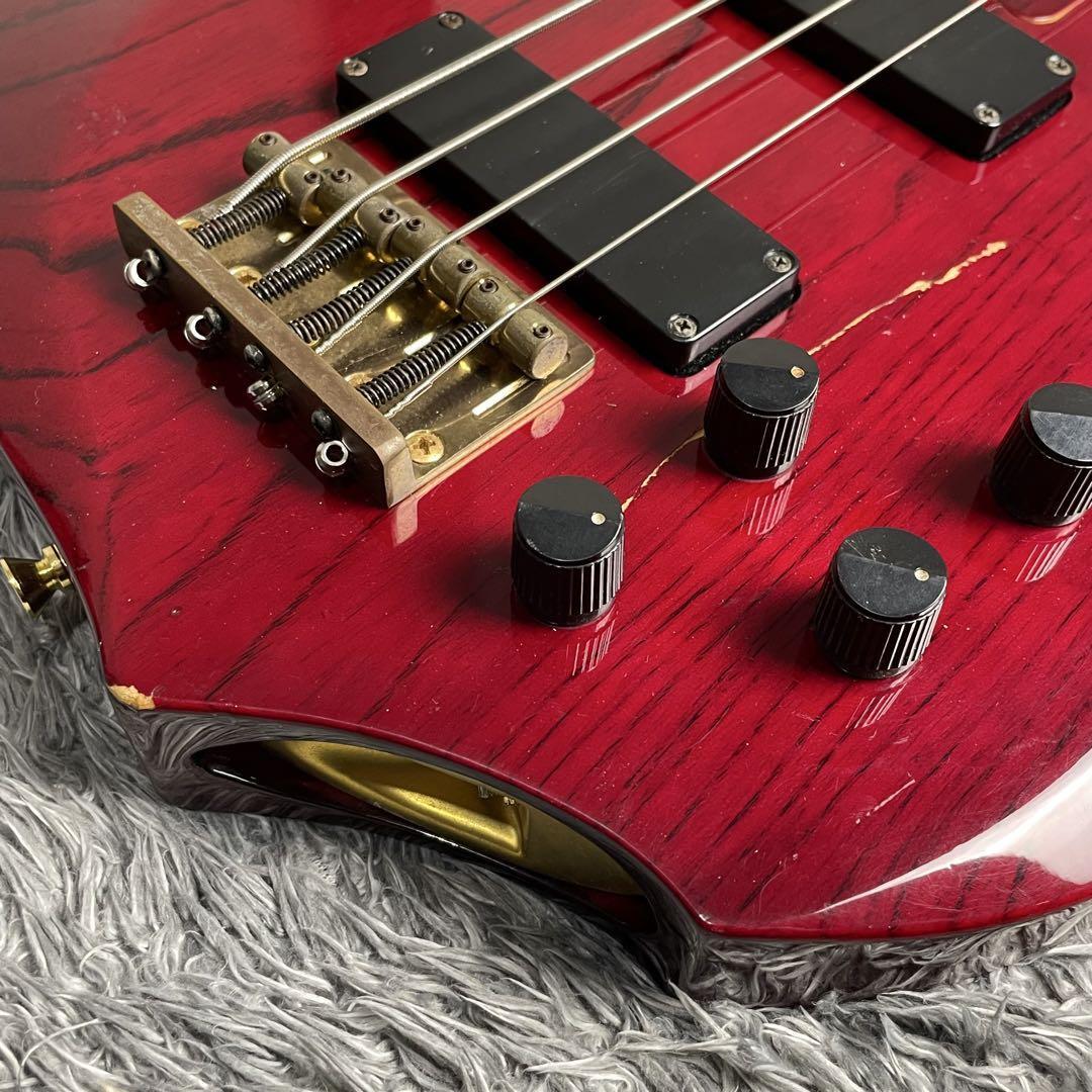 【ジャンク品】EDWARDS PROFESSIONAL GUITAR&BASS Electric Bass Guitar Edwards E-JB-93R/LT Trino Red Lacquer