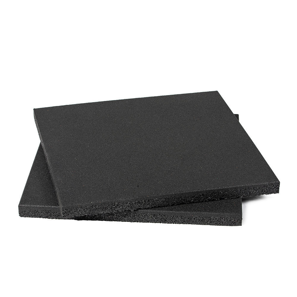 Paquete de 2 azulejos de elevación de goma Titan Fitness, tapetes amortiguadores de 24"" x 24