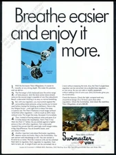 1969 AMF Voit Swimaster scuba diving diver regulator photo vintage print ad