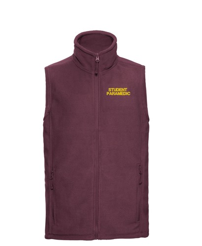 STUDENT PARAMEDIC embroidered logo Fleece Gilet 1/4 Zip Full Zip Jacket Medic - Picture 4 of 18