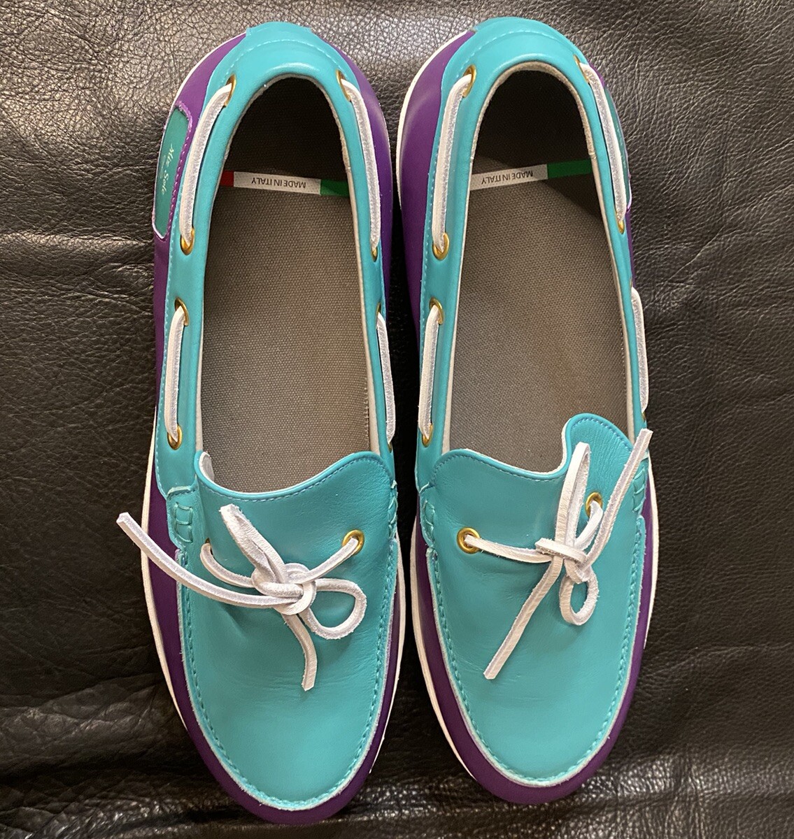 MIZ SOLE 4 by Terrance Stapleton Loafer Bow Shoes Sz 10 M, Made In ITALY New MIZ SOLE 4 by Terrance Stapleton Loafer Bow Shoes Sz 10 M  main image 4