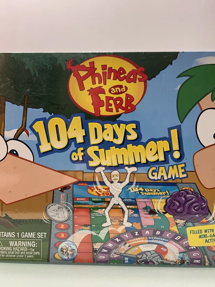 Disney Phineas And Ferb 104 Días de Verano Juego de Mesa Jakks Pacific 2010 Precintado) Foto 3 de 4