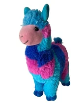 Peek-A-Boo Toys Llama Alpaca Blue Purple Pink Stuffed Animal Plush Toy 13"