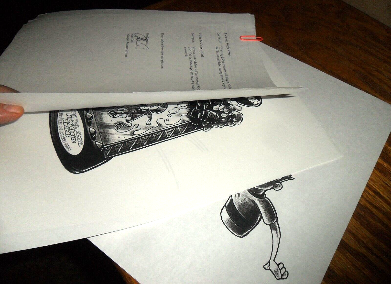 ORIGINAL 1999 12TH NICKELODEON KIDS CHOICE AWARDS BURGER KING PROOF PRODUCTION - Picture 5 of 5