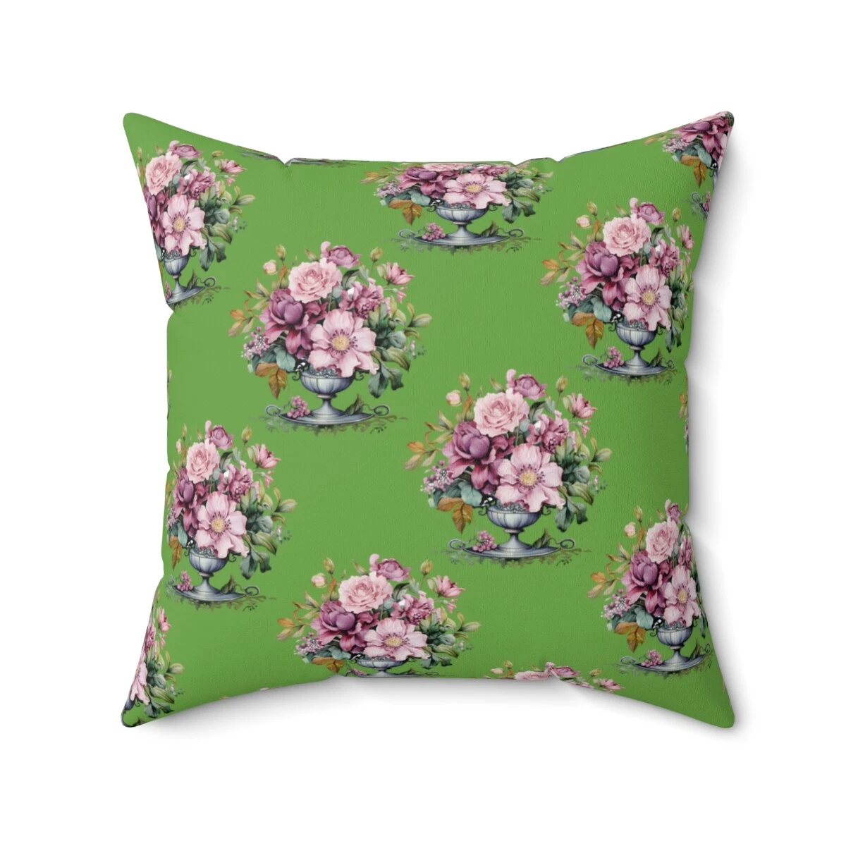 green floral throw pillows green Square Pillows green pillows with roses