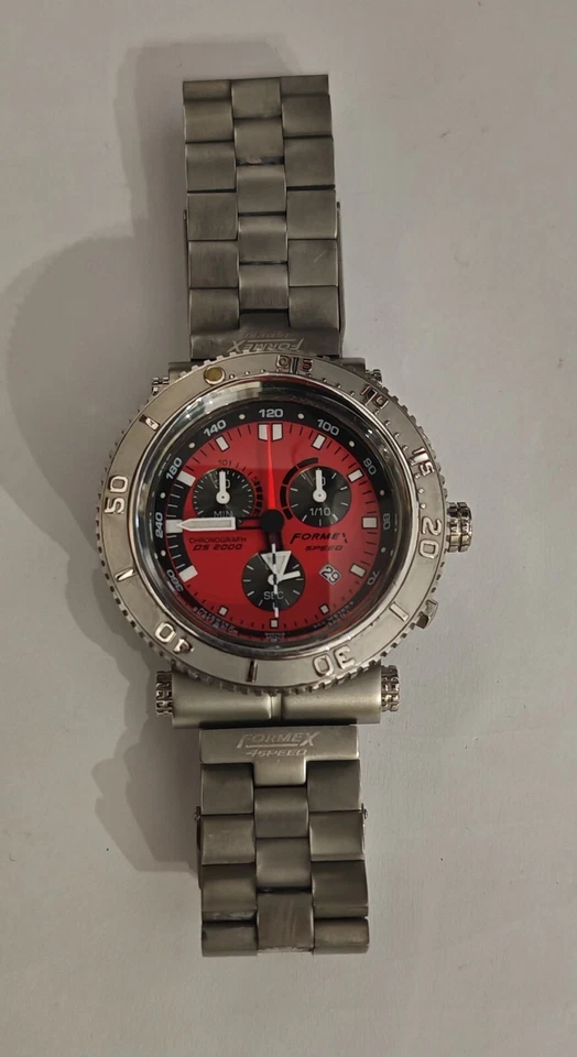 Formex 4 Speed CHRONOGRAPH  DS2000 SWISS ETA G10.211 mens watch Red Dial - Bild 2 von 4