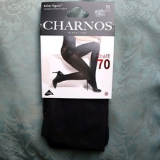 Image of Charnos matt 70 denier opaque control tights. Black M/L.