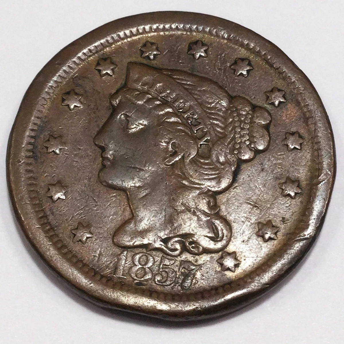 1857 Year Braided Hair Large Cents (1839-1857) for sale | eBay