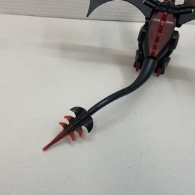 LEGO Fantasy Era Castle Minifigure - Dragon Black Head - 7094 Large Animal