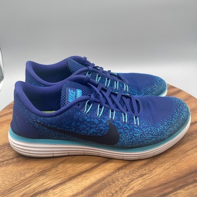 Nike Free RN Distance Shoes Mens Blue Running Comfort Walking Gym  Sneakers