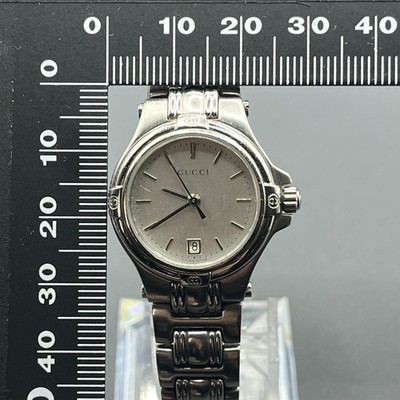 Near Mint] Gucci 9040L 9040L Silver Dial Women's Qz Watch 27mm