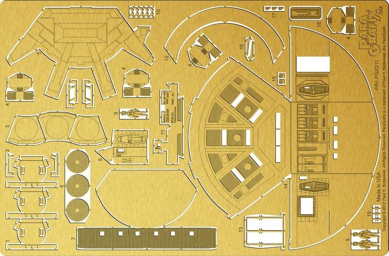 Paragrafix 1/144 2001 Discovery XD-1 Pod Bay Photo-Etch Set for Moebius Kit
