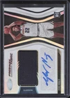 2020-21 Panini Certified #FF-ZEK Zeke Nnaji Freshman Fabric Signatures
