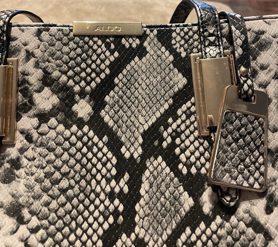 ALDO Python Leather Shoulder Bag - image 2