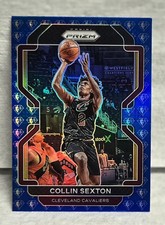 2021-22 prizm basketball Collin Sexton #240 Blue 75th Logo Refractor MINT