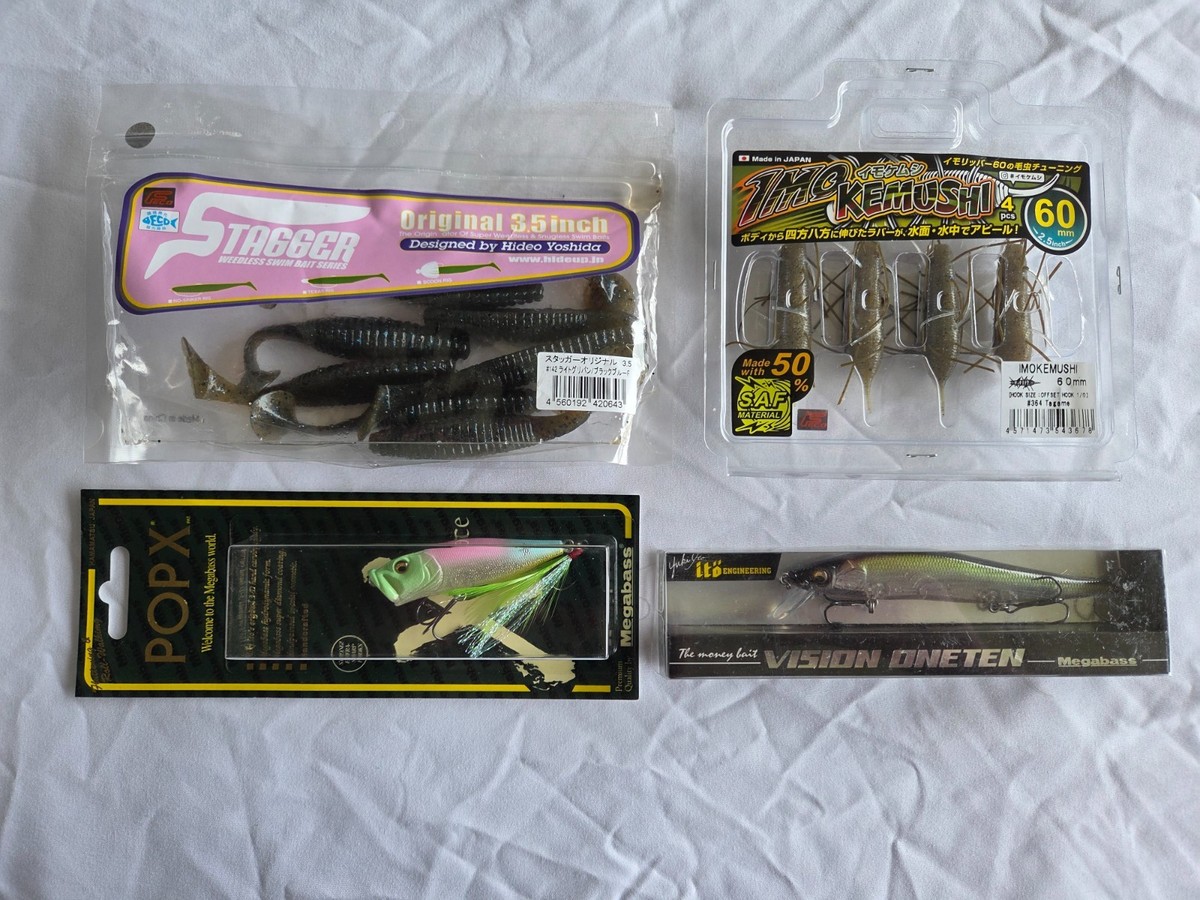 JDM Bass Lure Lot – Megabass Pop X, Vision 110, Imakatsu, Hideup