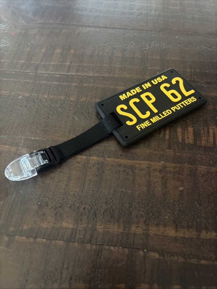Scotty Cameron SCP 62 Made In USA Bag Tag License Plate Clip On