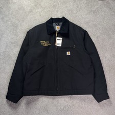 Carhartt Detroit Jacket Black J001 BLK XL   Deadstock   Made in USA Workwear