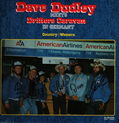 LP Dave Dudley Dave Dudley Meets Drifters Caravan In Germany SIGNED COVER