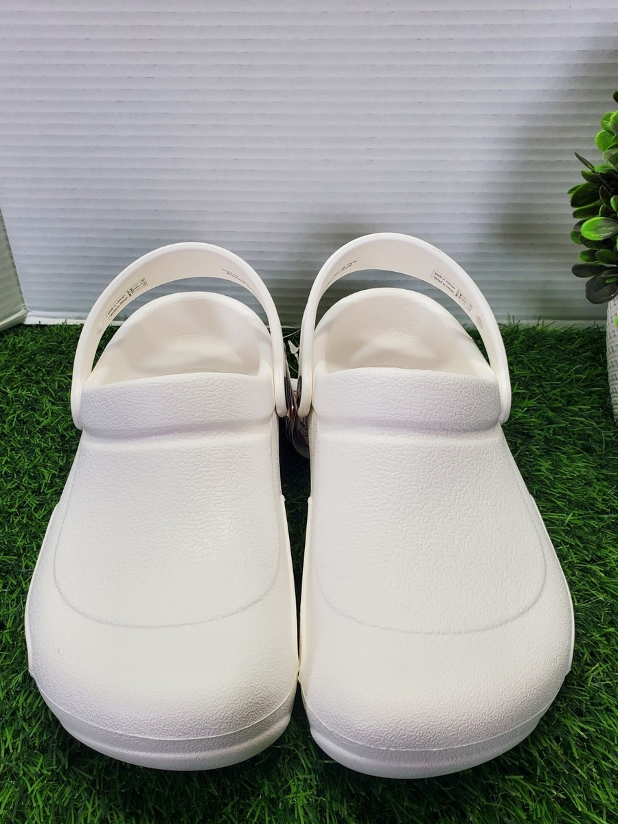 Crocs Bistro Comfort Slip Resistant Work Clogs White 10075-100 W8