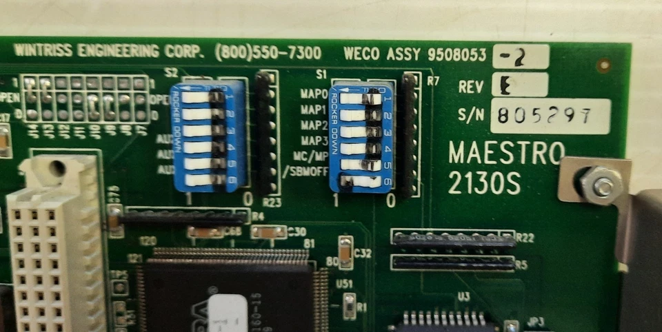 Weco ASSY 9508053-2 Rev E Maestro 2130S Wintress Engineering Corp - Image 2 of 3